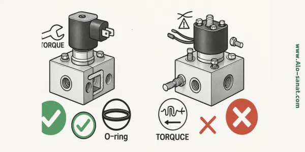 اصول ایمنی نصب شیر برقی