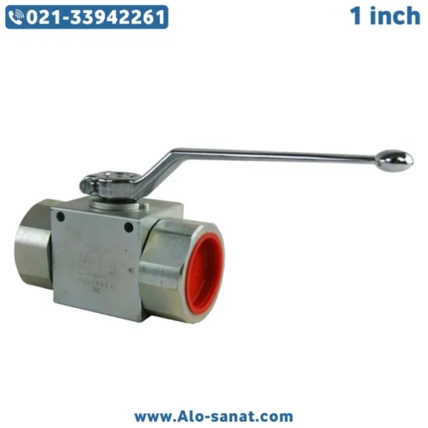 1inch-hydraulic-ballvalve شیر توپی هیدرولیک 1 اینچ استیل فشار قوی