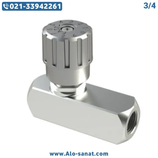 فلوکنترل بین راهی 3/4 هیدرولیک ولومی