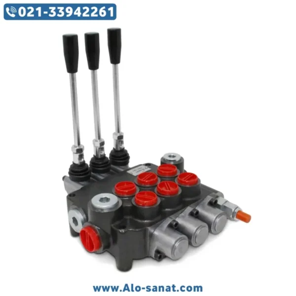 شیر هیدرولیک سه دسته سایز 1/2