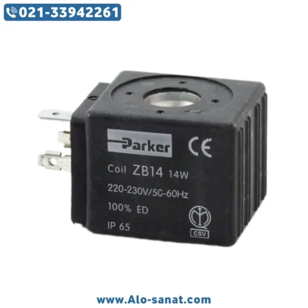 parker-solenoidcoil تصویر بوبین 220V پارکر ایتالیا مخصوص شیرهای برقی هیدرولیک و پنوماتیک