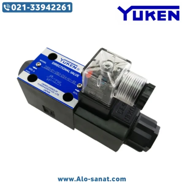 شیر برقی تک بوبین یوکن مدل DSG-01-2B3-D24-N1-50