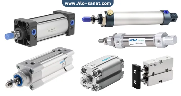 جک پنوماتیک برای ایجاد حرکت خطی با استفاده از هوای فشرده