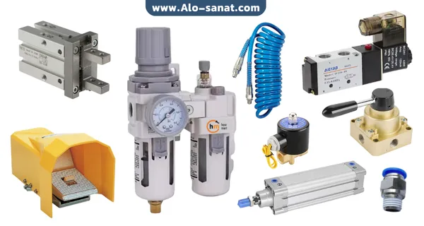 تجهیزات پنوماتیک صنعتی برای کنترل و انتقال هوای فشرده
