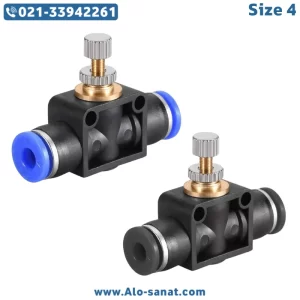 فلوکنترل بین راهی سایز 4 پنوماتیک