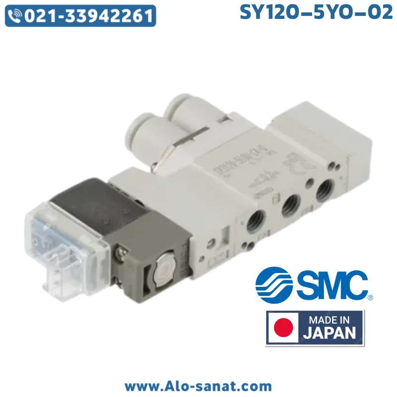 شیر برقی SMC مدل SY120-5YO-02