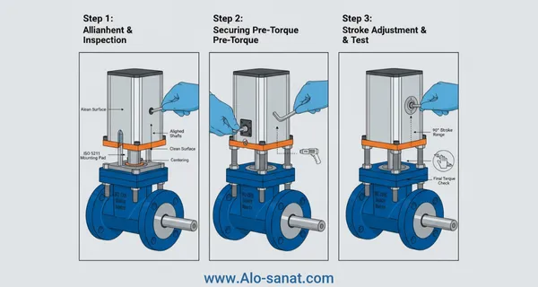 آموزش قدم به قدم کوپل مکانیکی اکچویتور
