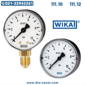 گیج فشار ویکا WIKA مدل 111.10 / 111.12