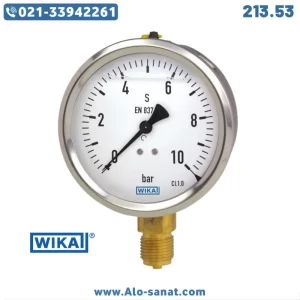گیج فشار ویکا WIKA مدل 213.53 (مانومتر)