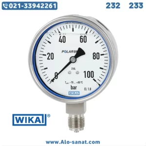 گیج فشار ویکا WIKA مدل 232.30 233.30