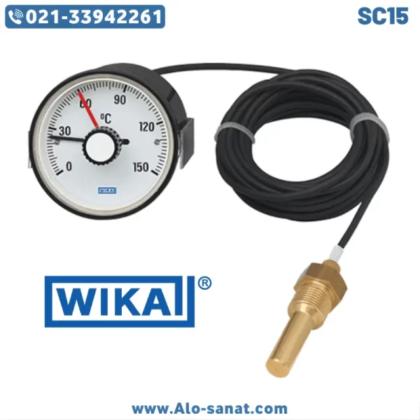 ترمومتر دنباله دار ویکا WIKA مدل SC15 اشتورک