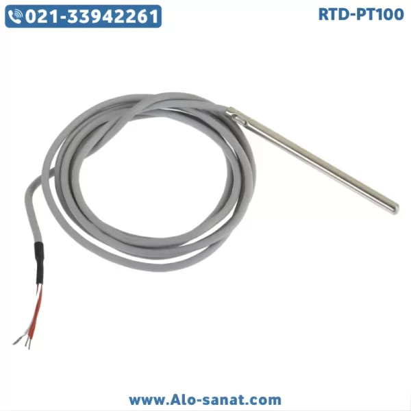 سنسور RTD-PT100 دوبل قطر ۳ میلیمتر سیلیکونی