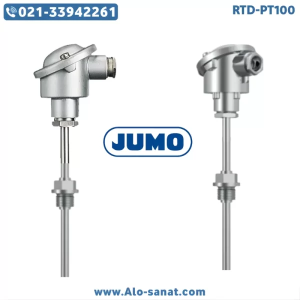 سنسور RTD-PT100 هدمونت ۲۵ سانتیمتر جومو Jumo کد ۹۰۲۰۲۰/۱۰