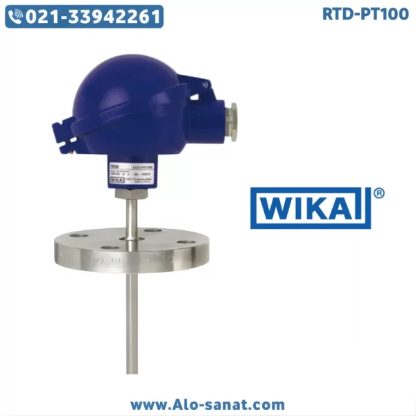 سنسور RTD-PT100 هدمونت فلنچ دار WIKA