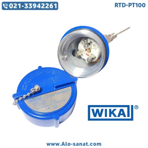 سنسور RTD-PT100 هدمونت برند WIKA مدل TR10 قطر ۳ میلیمتر طول ۱۰ سانتیمتر