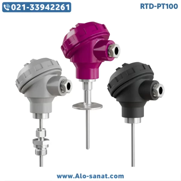 سنسور RTD-PT100 کلگی دار رزوه ۱/۲ چینی درجه یک