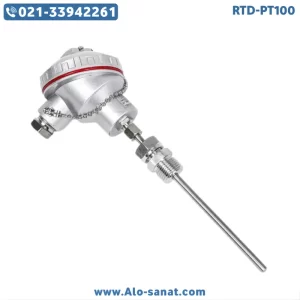 سنسور RTD-PT100 کلگی دار رزوه ۱/۲ چینی درجه یک