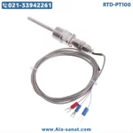 سنسور RTD-PT100 رزوه متحرک غلاف ۵ سانتیمتر