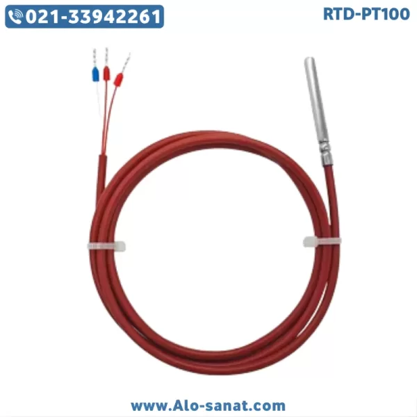 rtd-pt100-silicone-30cm-no-thread سنسور RTD-PT100 سیلیکونی ۳۰ سانتی بدون رزوه