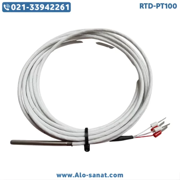 rtd-pt100-teflon-4mm-support سنسور RTD-PT100 تفلونی قطر ۴ میل ساپورت دار