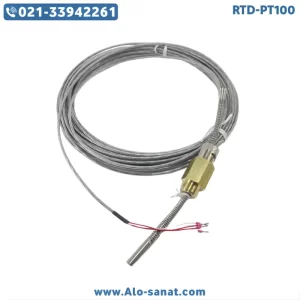 سنسور RTD-PT100 سیمی ۴سیم قطعه چاکدار