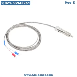 ترموکوپل تیپ K اسکوتی رزوه پیچی دو تکه