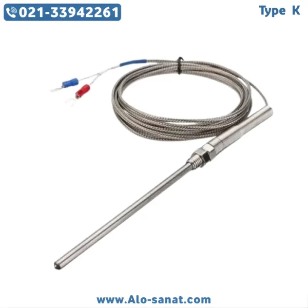ترموکوپل Type K رزوه M8