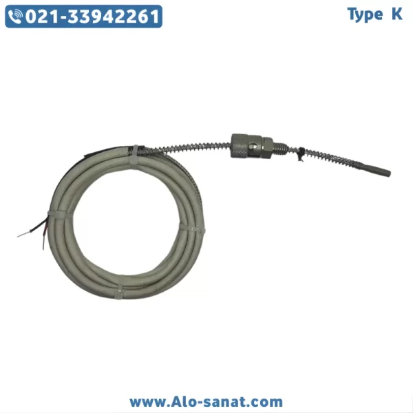 type-k-slotted-screw ترموکوپل تیپ K قطعه چاکدار پیچی