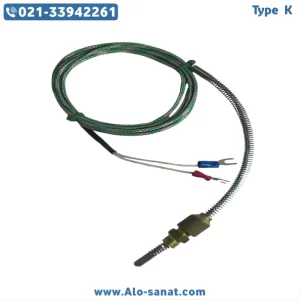 ترموکوپل تیپ K قطعه رزوه‌ای دو تکه خاص