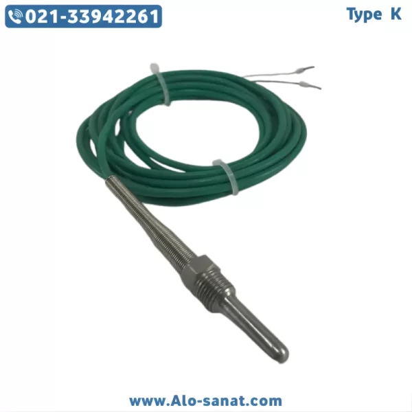 ترموکوپل Type K با رابط سیلیکونی