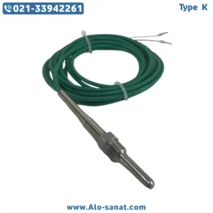 ترموکوپل Type K سیلیکونی ۳ سانتیمتری
