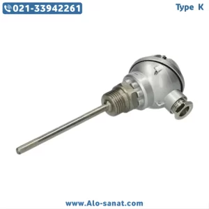 ترموکوپل Type K هدمونت غلاف ۲۵ سانتیمتر