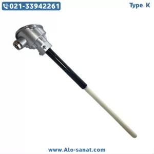 ترموکوپل Type K کلگی دار مدل 901110201043 با ساپورت SiC