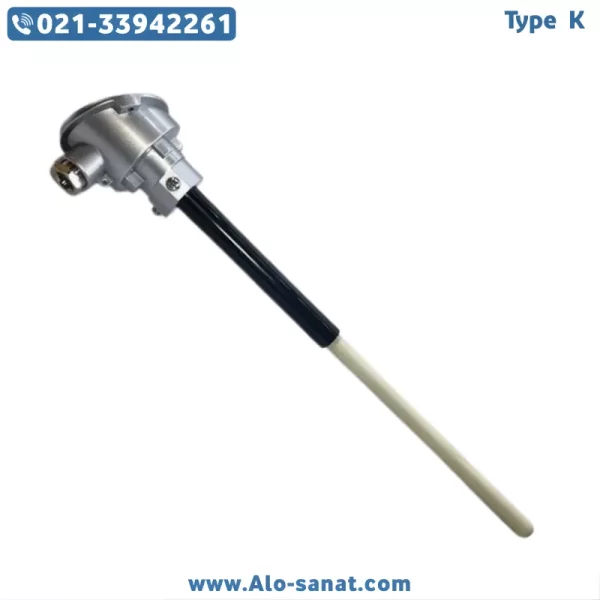ترموکوپل Type K کلگی دار مدل 901110201043 با ساپورت SiC ترموکوپل Type K کلگی دار مدل 901110201043 با ساپورت SiC