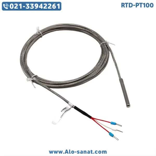 سنسور RTD-PT100 تفلونی ۱۰cm رزوه M8 سنسور RTD-PT100 تفلونی ۱۰cm رزوه M8