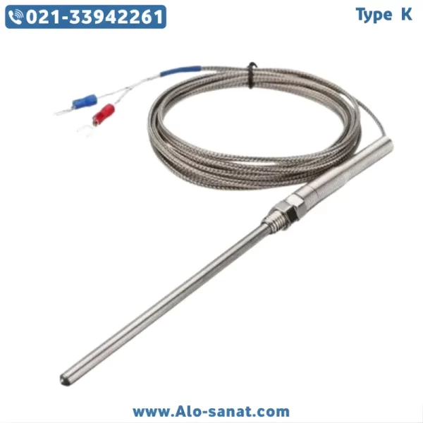 سنسور RTD-PT100 سیمی شیلددار بدون رزوه قطر غلاف ۳ میلیمتر طول ۱۰ سانتیمتر سنسور RTD-PT100 سیمی شیلددار بدون رزوه قطر غلاف ۳ میلیمتر طول ۱۰ سانتیمتر