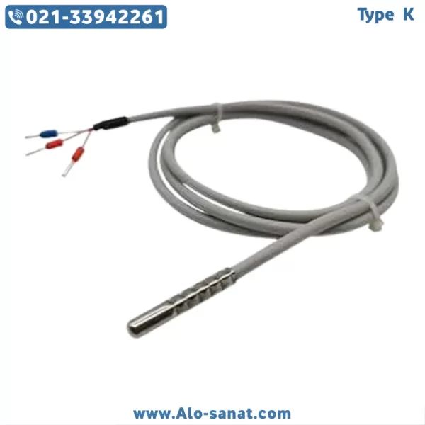سنسور RTD-PT100 طول ۲ متر غلاف ۵ سانتیمتر