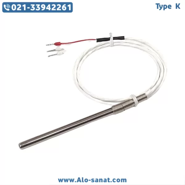 سنسور RTD-PT100 مارک Jumo طول ۲ متر غلاف ۱۰ سانتیمتر