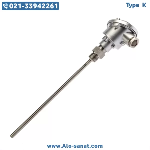 سنسور RTD-PT100 هدمونت به همراه ترانسمیتر طول ۳۰ سانتیمتر سنسور RTD-PT100 هدمونت به همراه ترانسمیتر طول ۳۰ سانتیمتر