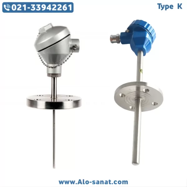 سنسور RTD-PT100 هدمونت فلنچ دار