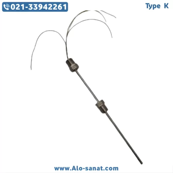سنسور RTD-PT100 چهار سیم استیل