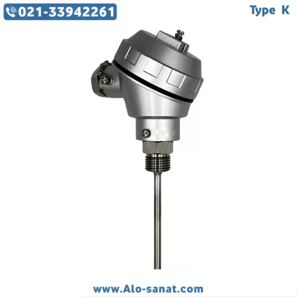 سنسور دما RTD-PT100 کلگی دار ۱۲ قطر ۶ میل طول ۱۰ سانت SS316 سنسور دما RTD-PT100 کلگی دار ۱/۲ قطر ۶ میل طول ۱۰ سانت SS316