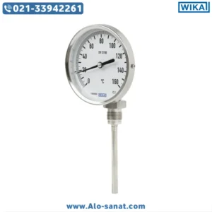 گیج دما استیل ویکا 120 درجه غلاف 10 سانت زیر