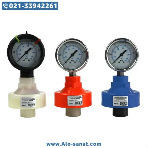 گیج فشار ویکا با دیافراگم پلاستیکی PVC